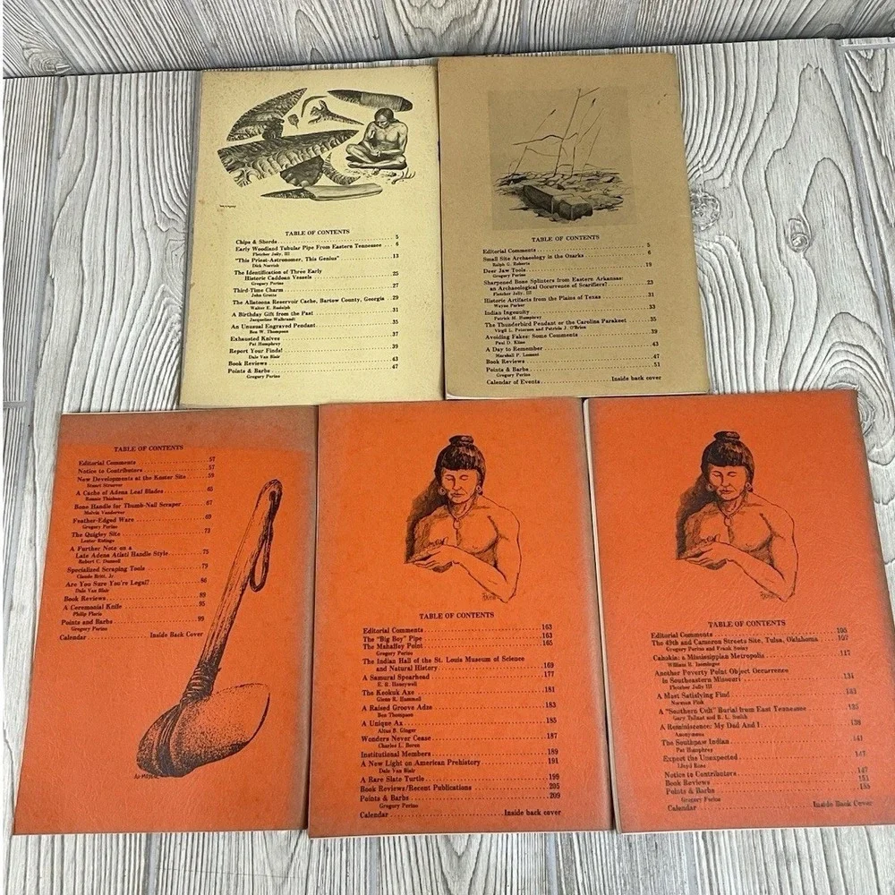 Central States Archaeological Journal 5 Issue Lot 1977 1978 1979 Vol 24 25 26